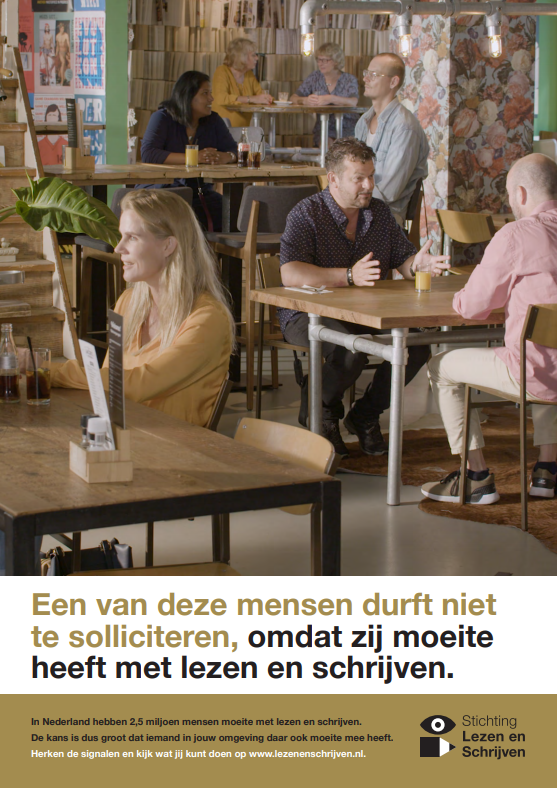 Continue campagne restaurant binnen poster