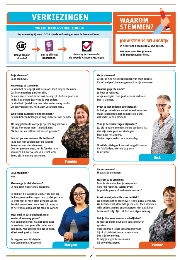 Verkiezingskrant gewone taal 2021 2