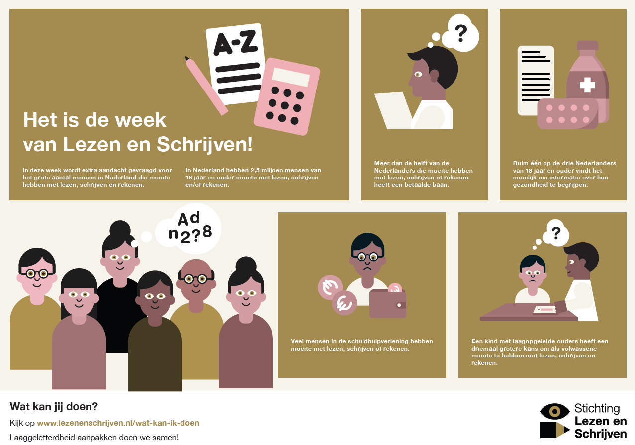 Week van lezen en schrijven placemat